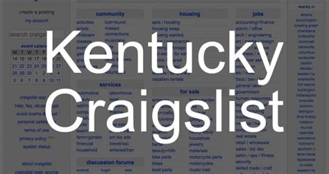 craigslist cynthiana ky|craigslist in kentucky.